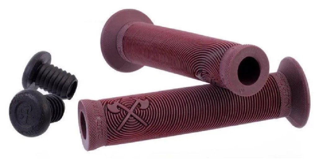 Грипсы Demolition AXES, Flange, темно-фиолетовые, VELD_D1102MAR