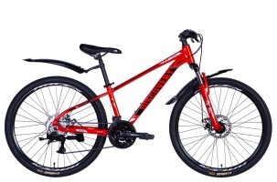 Велосипед AL 26" Discovery BASTION DD CS рама-13" червоно-чорний 2025