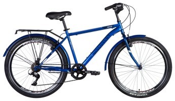 Велосипед ST 26" Discovery PRESTIGE MAN Vbr рама - з багажником задн St з крилом St 2024 (синій)