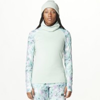 <br><br>реглан флисовый Pagaya High W blurry water print-silt green L
