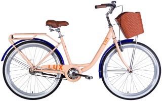 Велосипед ST 26" Dorozhnik LUX Velosteel рама-17" пудровий 2025