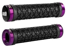 Грипсы ODI SDG LOCK-ON GRIPS Black w/Purple Clamps (черные с фиолетовыми замками)