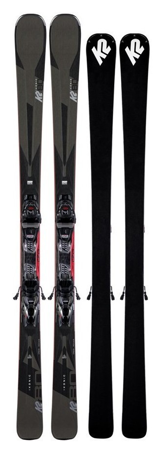 Ліжі гірські (комплект) K2 IKONIC 80+M3 12 TCX LIGHT QKCLK 177см Grey/black (10D0007.142.1+10D1003.142.1), RCH_22098