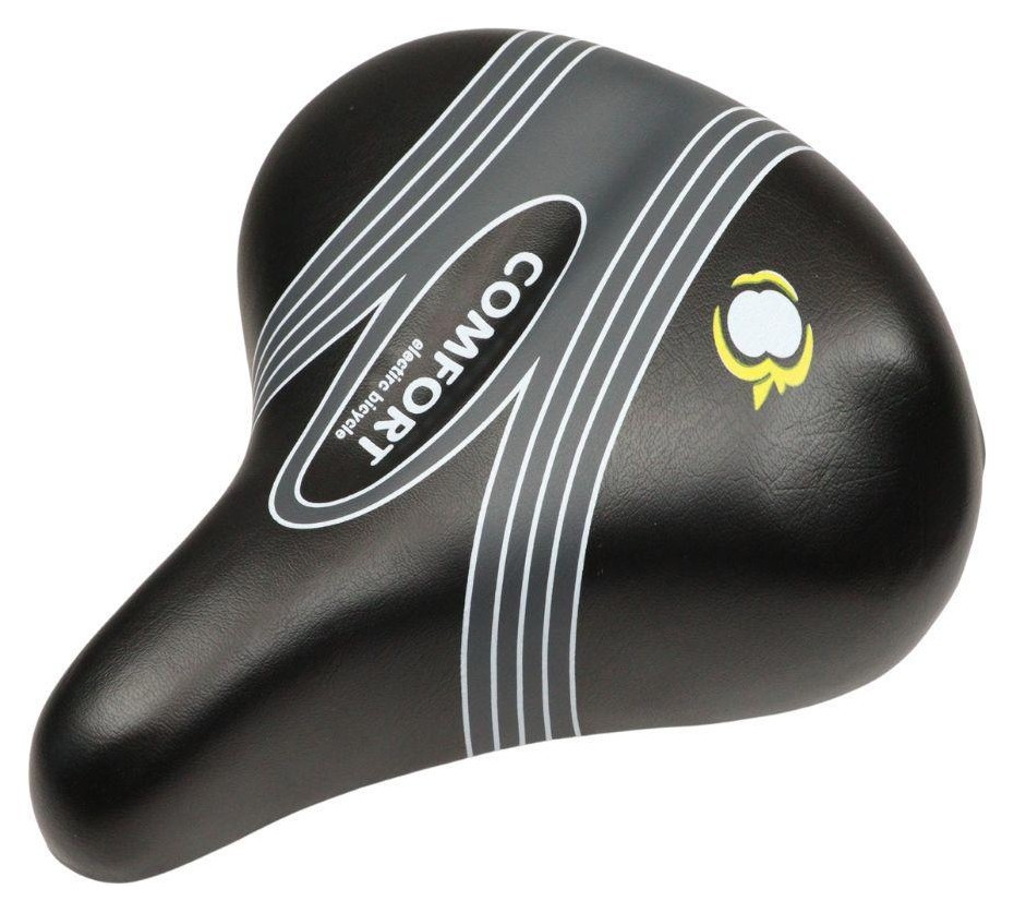 Седло с замком 250*230 мм усиленное AZ-0112 черно-серый с белым, SAD-700