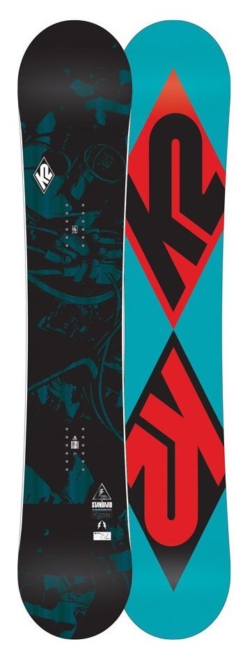 Сноуборд K2 STANDARD 155 Black/turquoise/red (1140022) O, RCH_20399