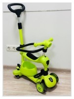 Детский самокат Maraton 3in1 K619 grey+green, Салатовый