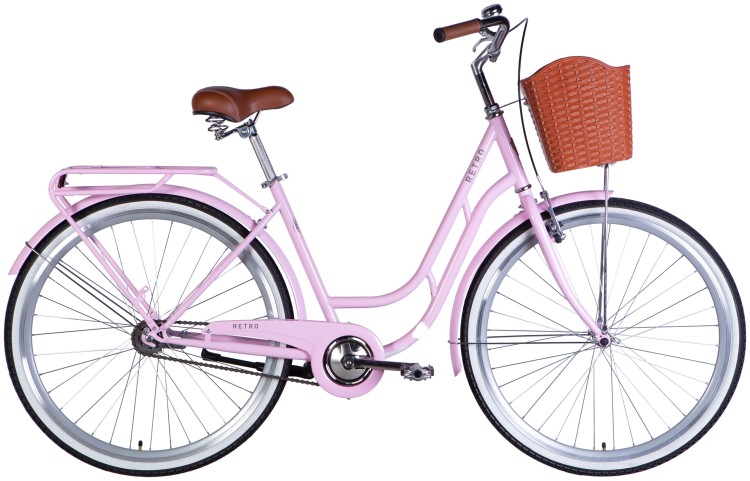 Велосипед ST 28" Dorozhnik RETRO Velosteel рама-19" світло-рожевий 2025, OPS-D-28-430
