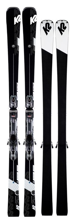 Ліжі гірські (комплект) K2 SUPER CHARGER+MXCELL 12 TCX QKCLK 175см Black/White (10D0001.152.1+10D1009.152.1), RCH_22094