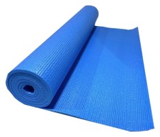 Коврик для йоги и фитнеса Bavar (PVC) 6 mm, голубой
