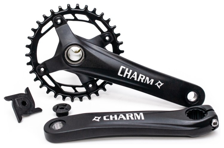 Шатун алюм. L175мм 34T PROWHEEL CHARM-34T-TT без каретки, с интегр.осью, CHW-242