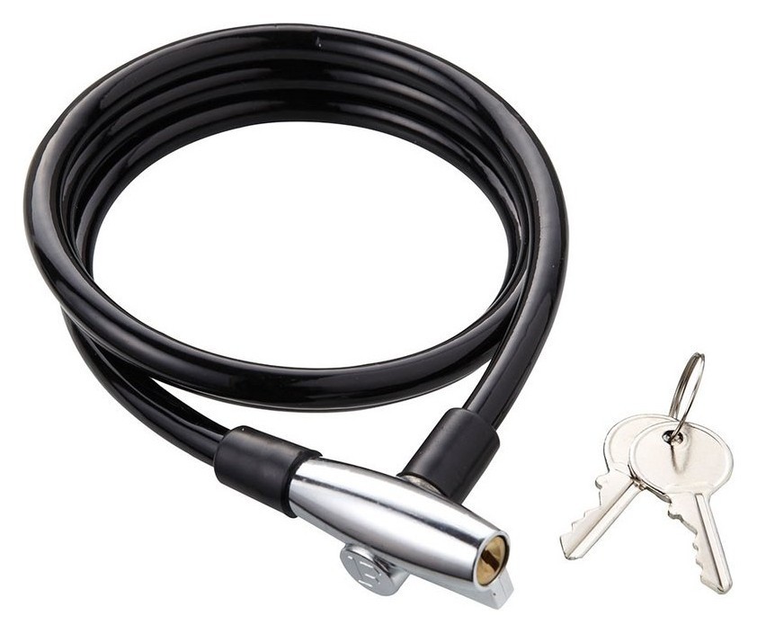 Замок для велосипеда тросовий Cycledesign Key Lock Black (CDLK0002), RCH_14297