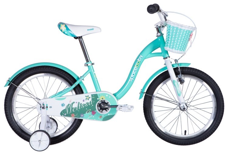 Велосипед ST 18" SPACE KID MELISSA BH рама-10" зеленый 2024 крылья, крыло пер., крыло зад., корзина, OPS-SK-18-015