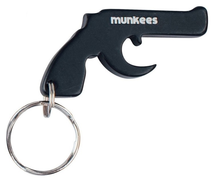 Munkees 3470 брелок-открывашка Gun black, 3470-BK