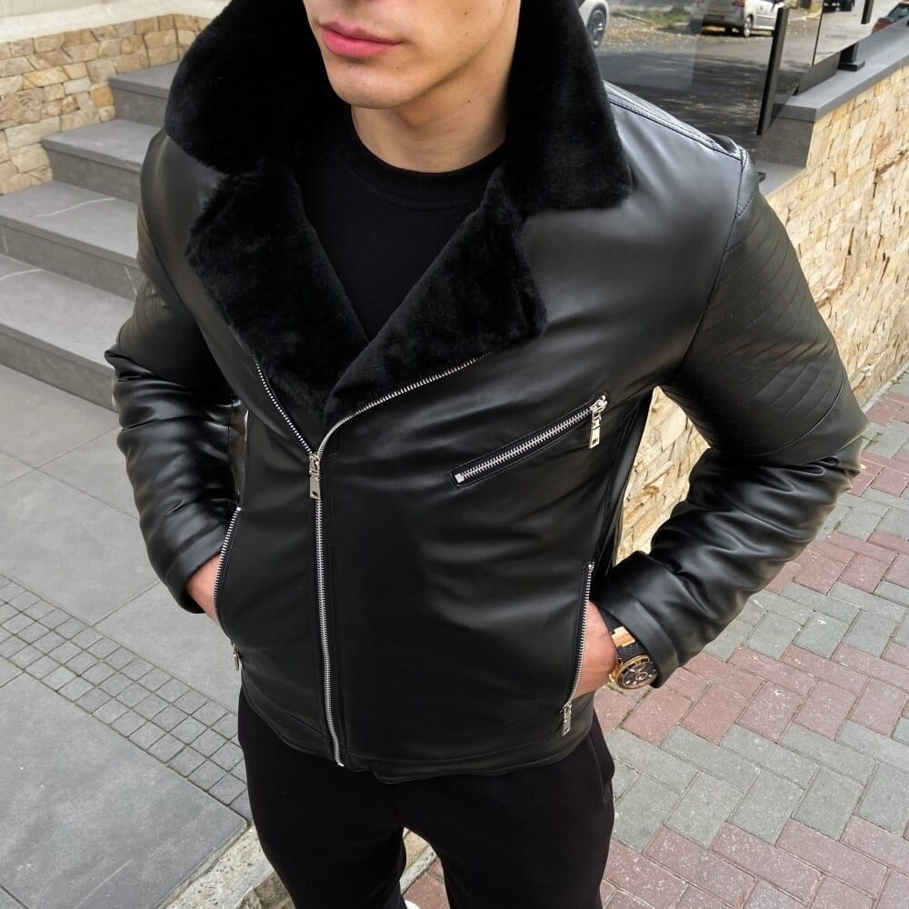 чоловіча зимова Куртка без капюшону Pobedov Winter Jacket V6 Black, POB_00000000405