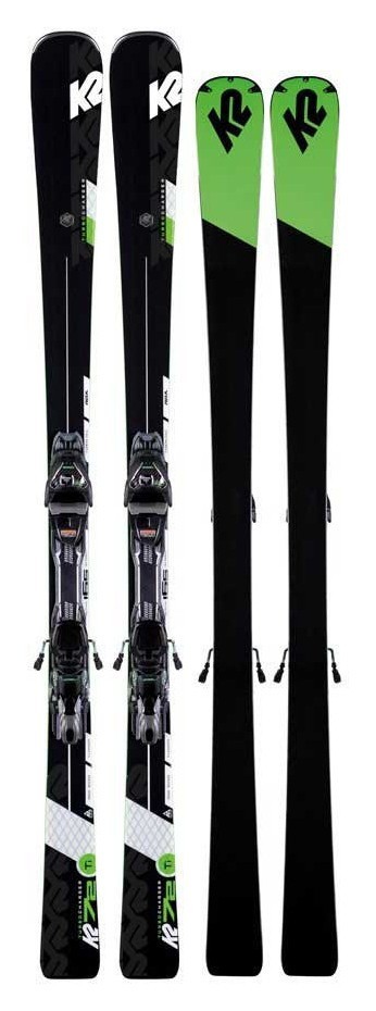 Ліжі гірські (комплект) K2 TURBO CHARGER+MXC 12 TCX LT QKCLK 158см Black/green (10D0002.167.1+10B1001.167.1), RCH_22090