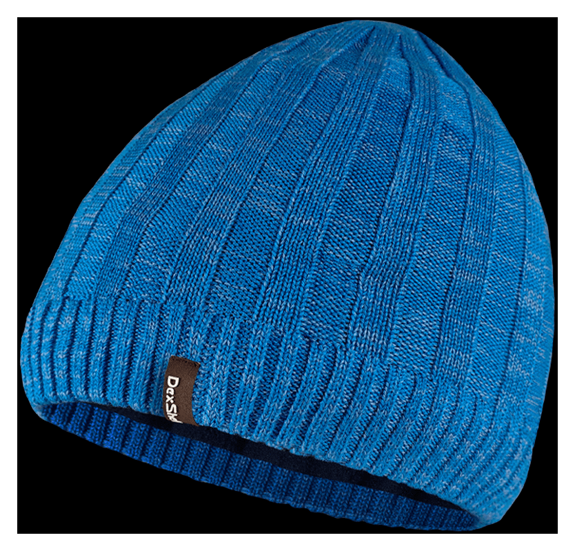 Водонепроникна шапка Dexshell Heathered Rib Knit Beanie, onesize (56-58 см), блакитний, FNR_DH32405MAL