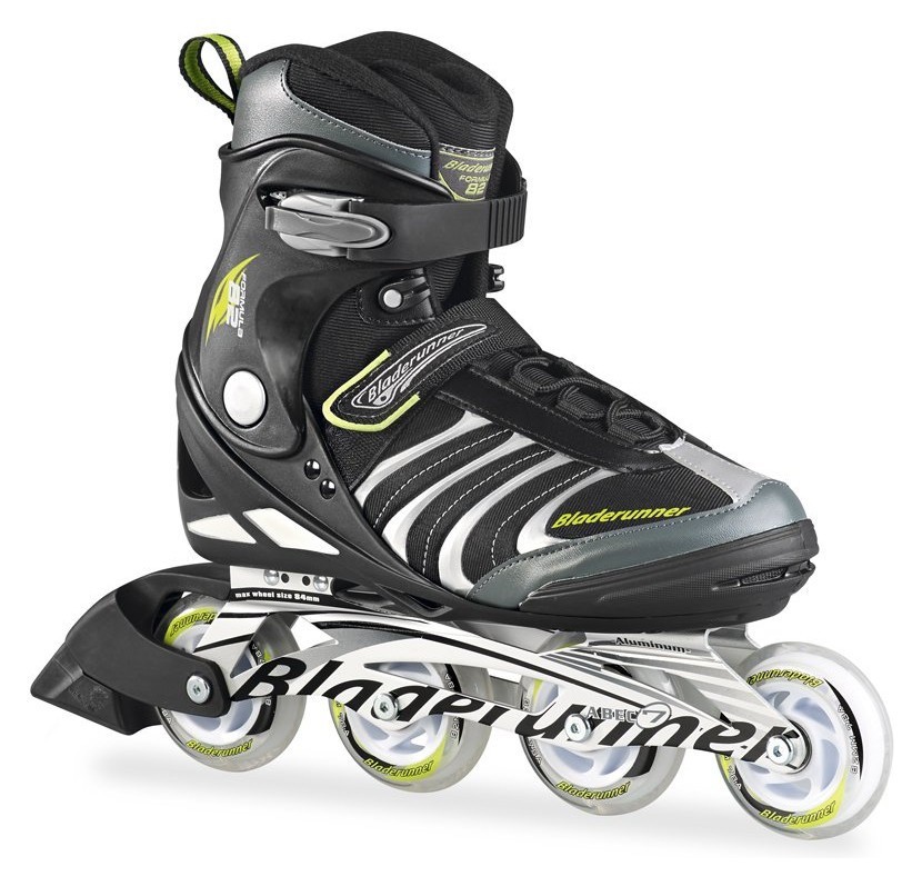 Роликовые коньки для взрослых Bladerunner FORMULA 82 M 40.5 (8US) 260мм Black/green (0T500400 T83), RCH_11457