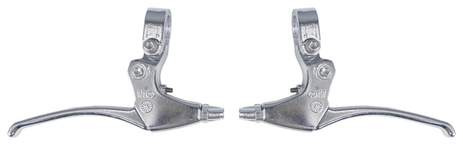 Ручки гальмівні Алюмiнiй Winzip WR-348D срiблястий для механічного гальма, BRL-070