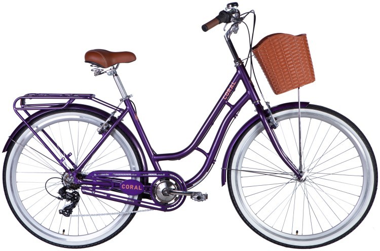 Велосипед AL 28" Dorozhnik CORAL  Vbr FR рама-19" фіолетово-синій 2025, OPS-D-28-532