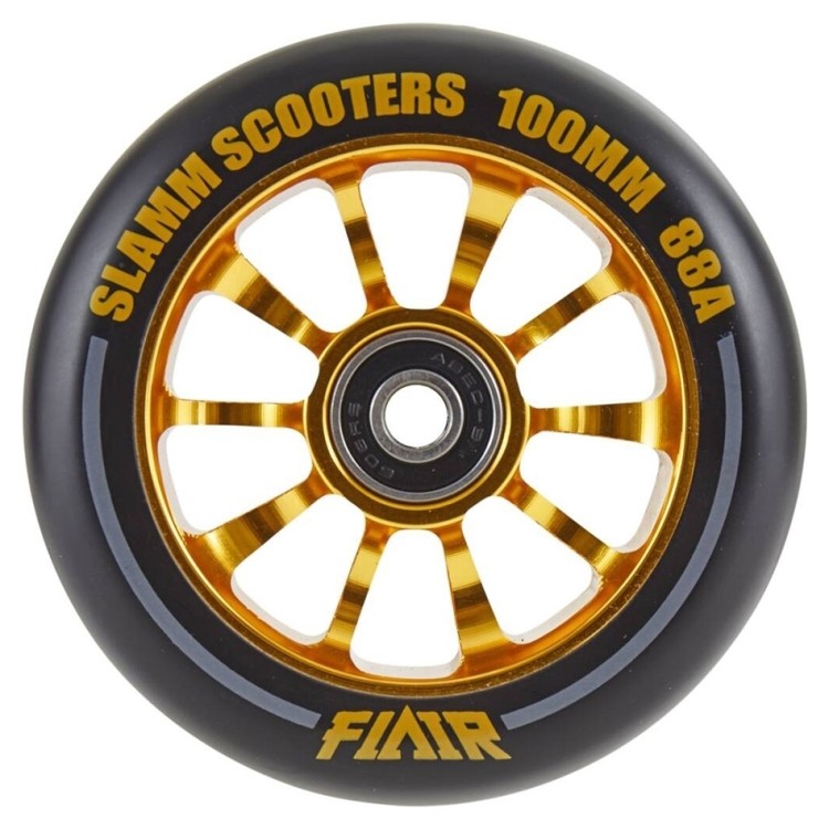 Колесо Slamm Flair 2.0 100 мм золотое, SL580-GD