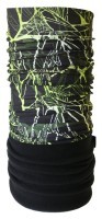 Бандана-бафф багатофункціональна Level SPIDERWEB One size Black/green (LSMS21U5M)