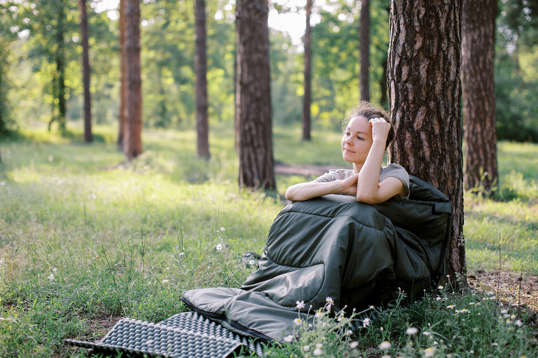 Спальный мешок Totem Fisherman XXL одеяло с капюшом правый olive 180+40/90 UTTS-013, UTTS-013-R