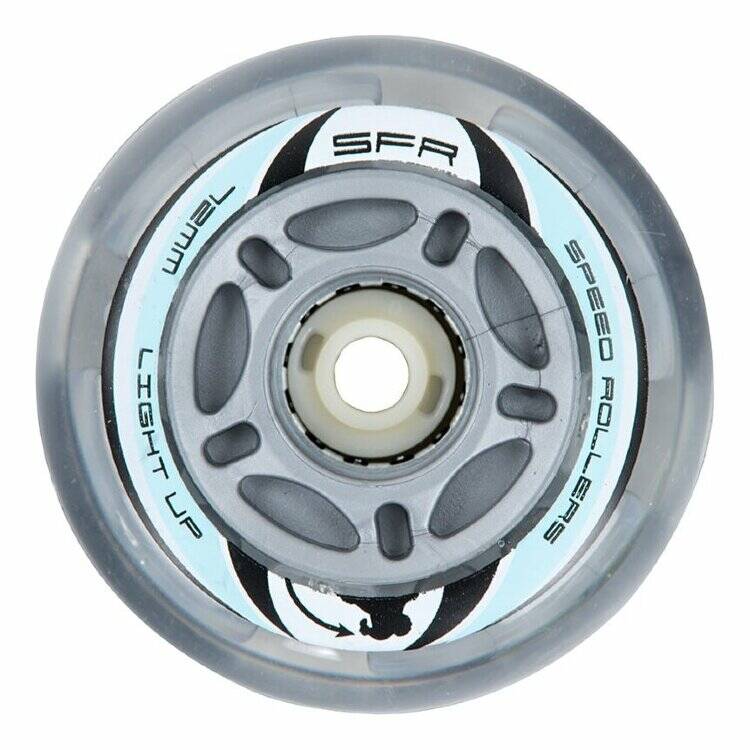 Колеса SFR Light Up Inline Wheels 72/82A grey, SFR501