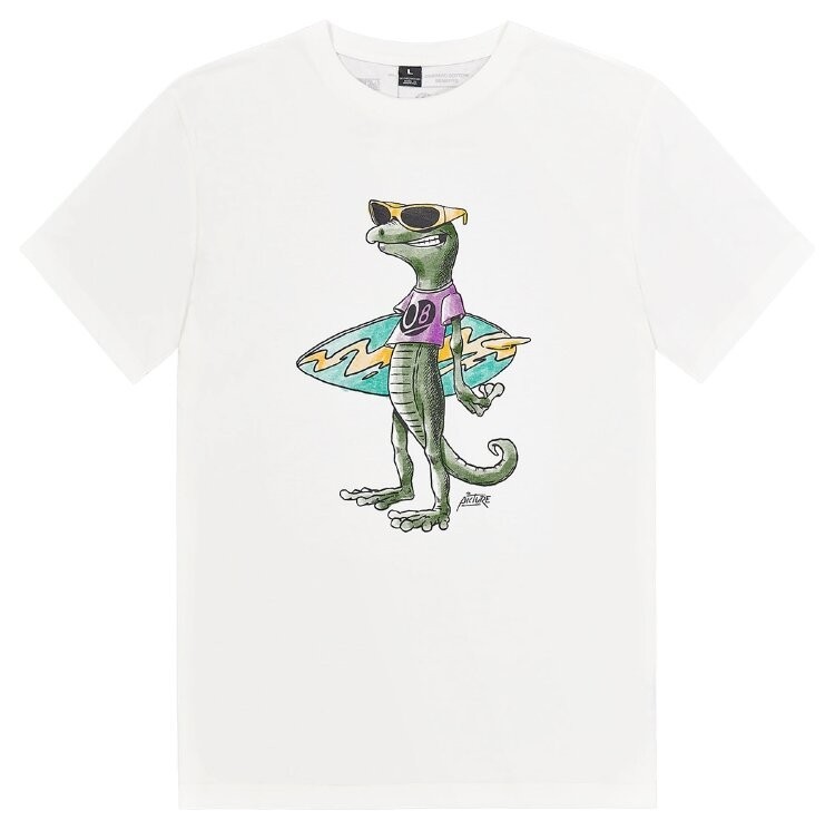 Picture Organic футболка Jecko white L, MTS1139A-L