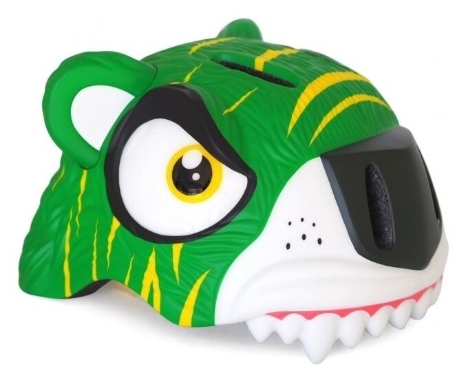 Шолом велосипедний Crazy Safety Зелений тигр, HEAD-063