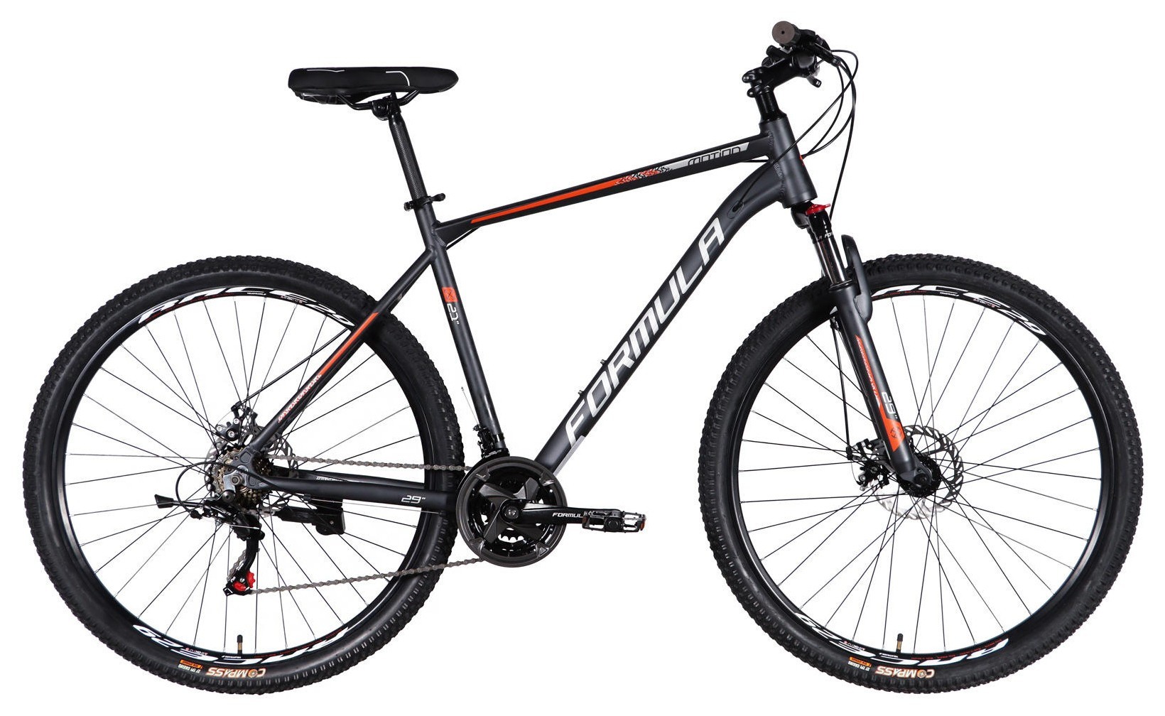 Велосипед AL 29" Formula MOTION DD FR рама-21" темно-сiрий (матовий) 2026, OPS-FR-29-423