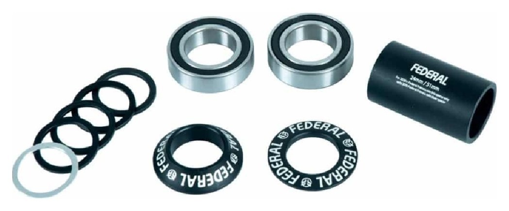 Каретка Federal Mid V2 – черная 22 mm, VELD_BOFE002-BK1-2200