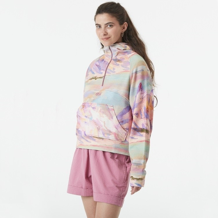 Picture Organic толстовка Quenda 1/2 Zip Printed W montanea print L, WSW0374A-L