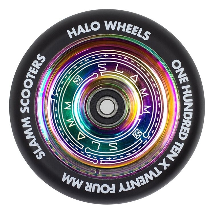 Колесо Slamm Halo 110 mm neochrom, SL590-BK