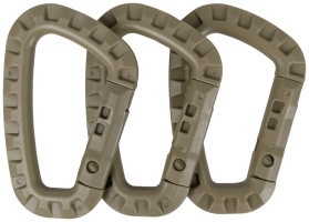Набор пластиковых карабинов Tramp 3 шт coyote UTRA-304