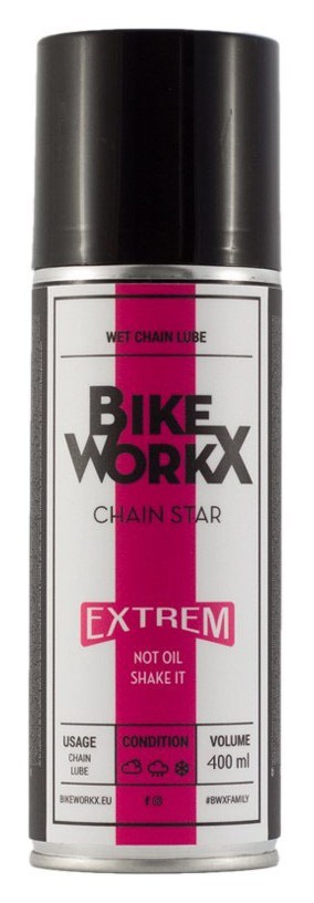 Мастило для ланцюга BikeWorkX Chain Star Extreme спрей 400 мл., OBOD_CHAINE/400
