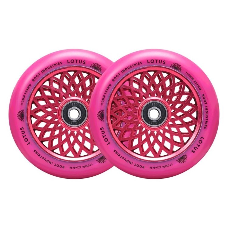 Колеса для трюкового самокату Root Lotus Pro 110mm (пара) - Radiant Pink, FRD.046922