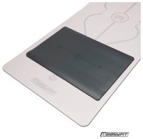 Мини-мат для йоги EasyFit Yoga Pad каучук 3,5 мм Черный