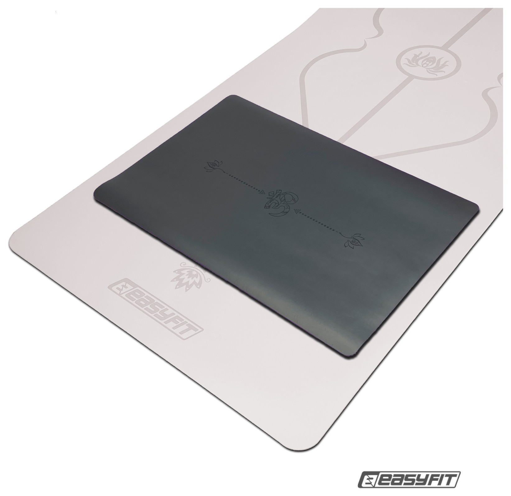 Міні-мат для йоги EasyFit Yoga Pad каучук 3,5 мм Чорний, EFIT_EF-1932