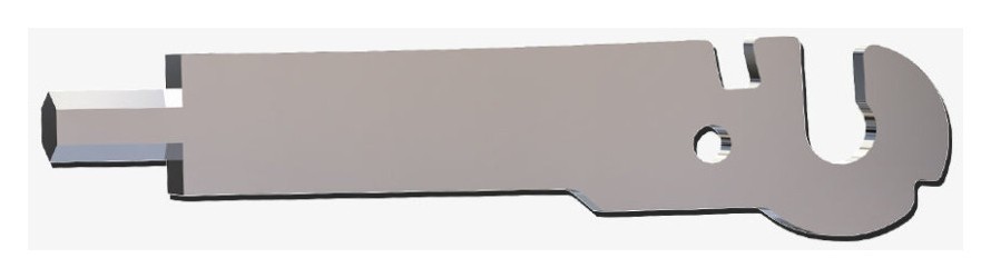 Сменный инструмент FTS2-2 к мультитулу Roxon Flex S804 (шестигранный ключ 5 мм), FNR_FTS2-2