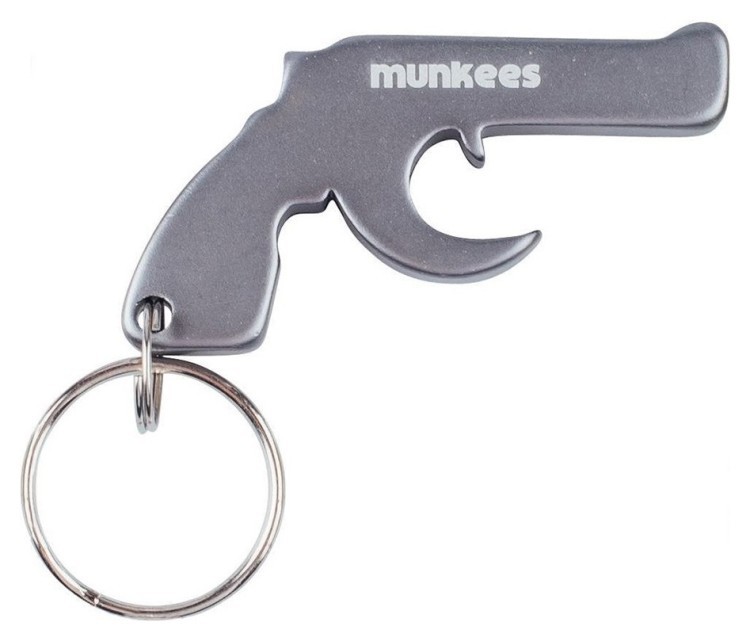 Munkees 3470 брелок-открывашка Gun grey, 3470-GY
