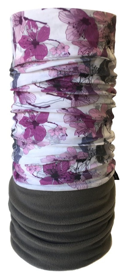 Бандана-бафф багатофункціональна Level SAKKURA One size Gray/pink (LSMS21U3M), RCH_18167