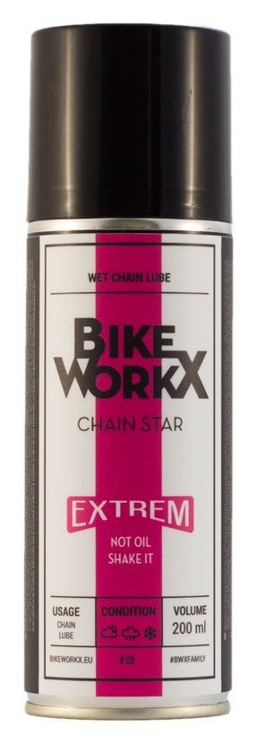 Мастило для ланцюга BikeWorkX Chain Star Extreme спрей 200 мл., OBOD_CHAINE/200