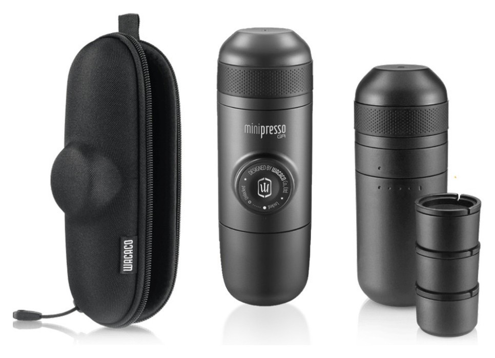 Набор для кофе Wacaco Minipresso GR: кофеварка, корзины, резервуар и чехол, FNR_MinipressoGRSet1