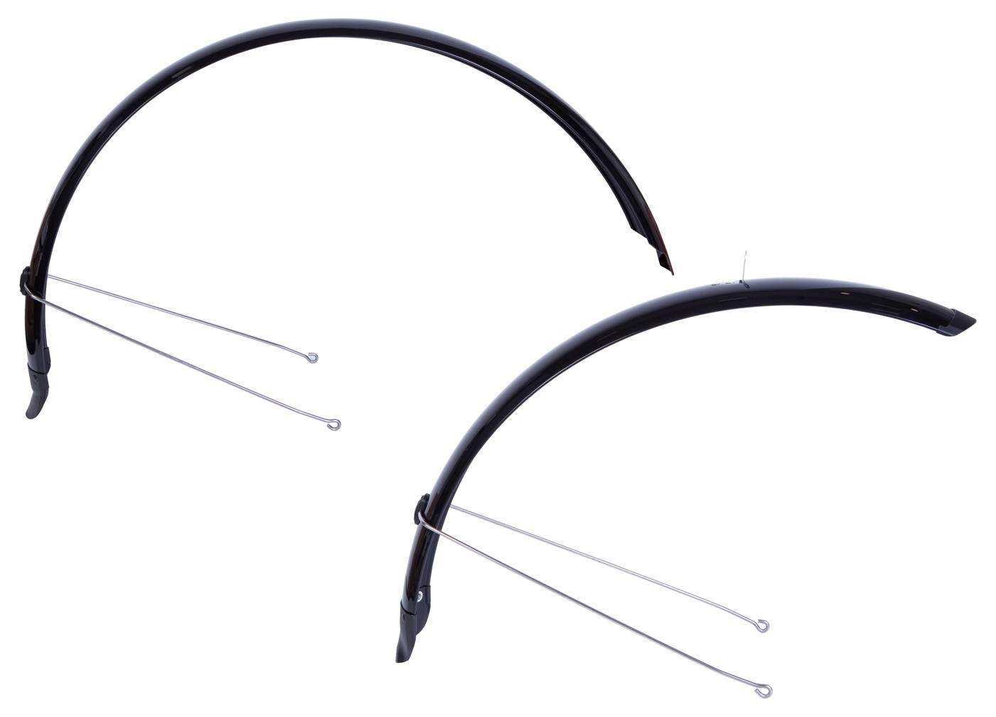 Крылья 29" Пластик полноразмерн. BRAVVOS X080 черный со стойкой f.390 r.390мм, MUD-29-003