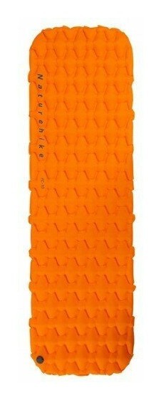 Матрас туристический одноместный надувной Naturehike FC-10 NH19Z032-P, 195x59x6.5 см, оранжевый для кемпинга., FNR_6976023922541