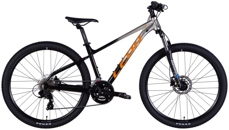 Велосипед AL 27,5" Leon XC 100 HDD рама-16" срiблястий з чорним 2025, OPS-LN-27,5-043