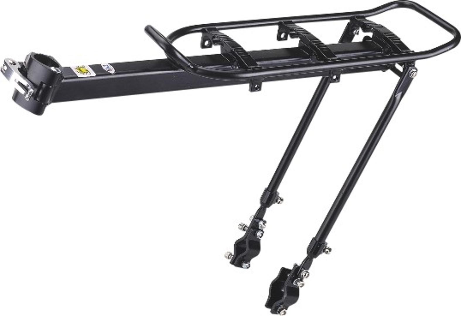 Багажник Алюминий 24-29" на подседельный штырь и верхние перья KAIWEI KW-620-09 черный регулируемый крепеж, CAR-028