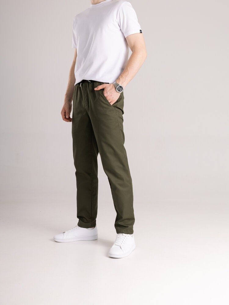 Котонові штани чоловічі весняні осінні хакі з кишенями Pobedov Step, POB_00000007079