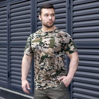 Футболка чоловіча однотонна Мультикам Pobedov Peremoga Військова