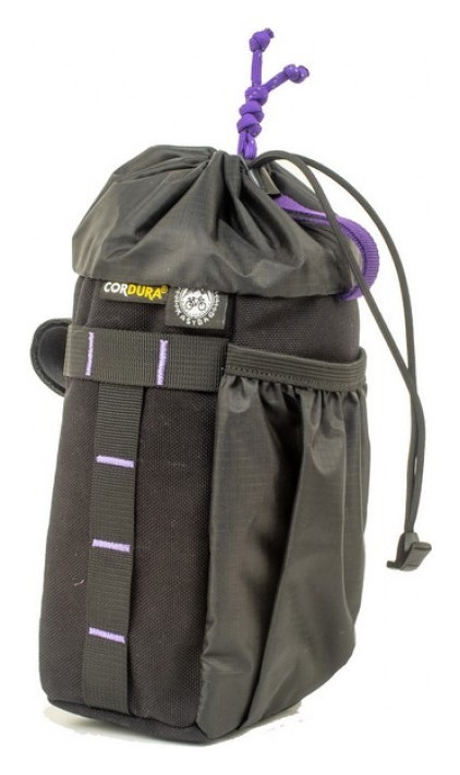 Сумка на руль KasyBag Pocket Pack One hand (кормушка) Black-Purple, OBOD_KB-PP-OH-b-p